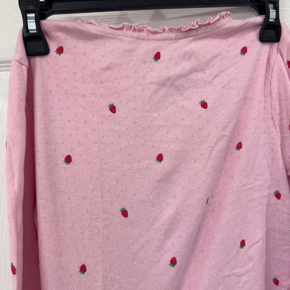 Mini Boden 13-14 Yr. Strawberry Long Sleeve Cardigan - Picture 9 of 9